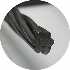 A piece of black plain PC strand with structure of 1 × 7.